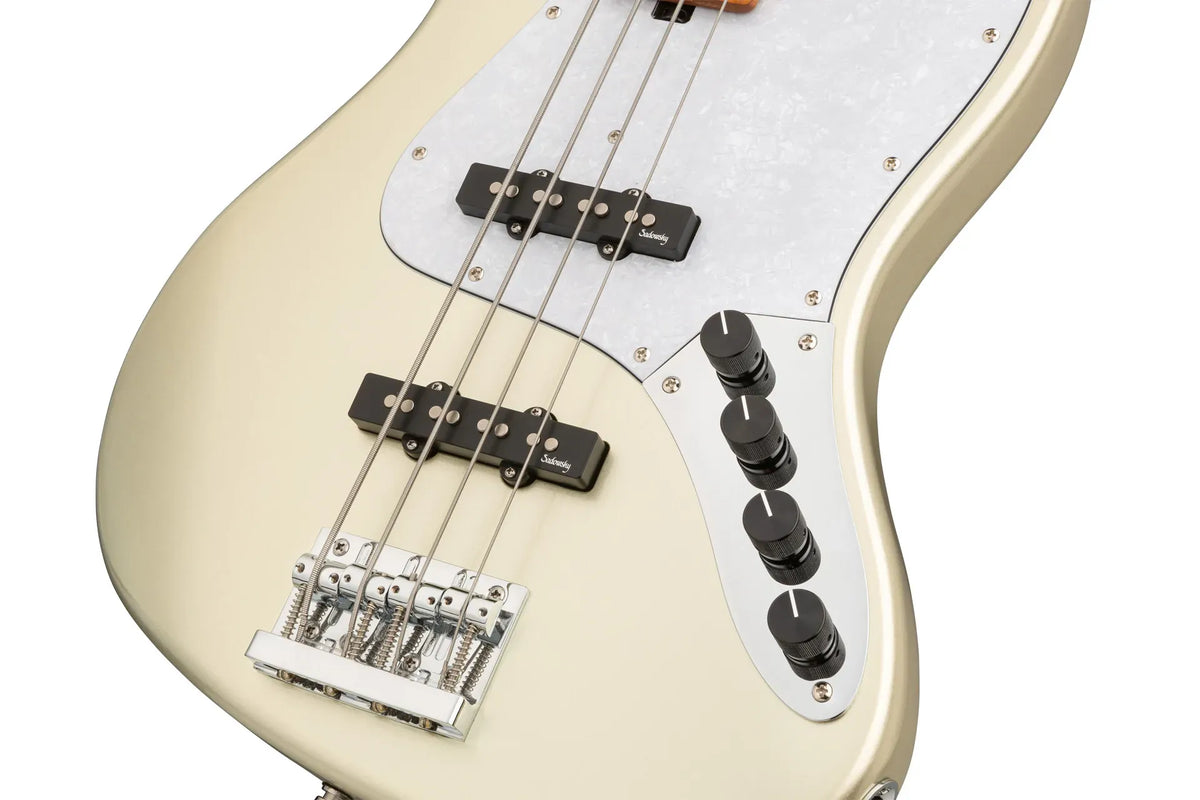 Sadowsky MetroExpress 21-Fret Vintage J/J Bass, Roasted Maple Fingerboard, 4-String - Solid Champagne Metallic High Polish