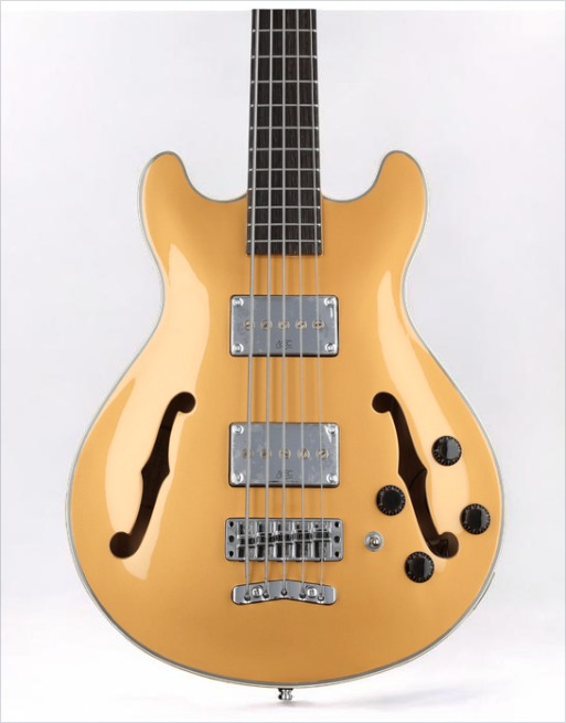 Warwick RockBass Star Bass, 5-String - Metallic Gold High Polish