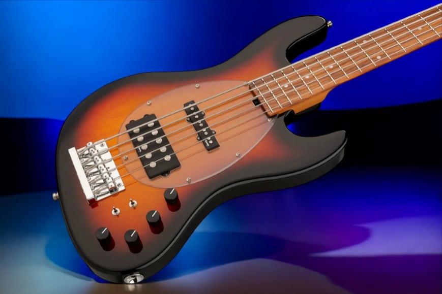 Sadowsky MetroExpress 21-Fret Vintage M/J Bass, Morado Fingerboard, 5-String - Tobacco Sunburst Transparent High Polish