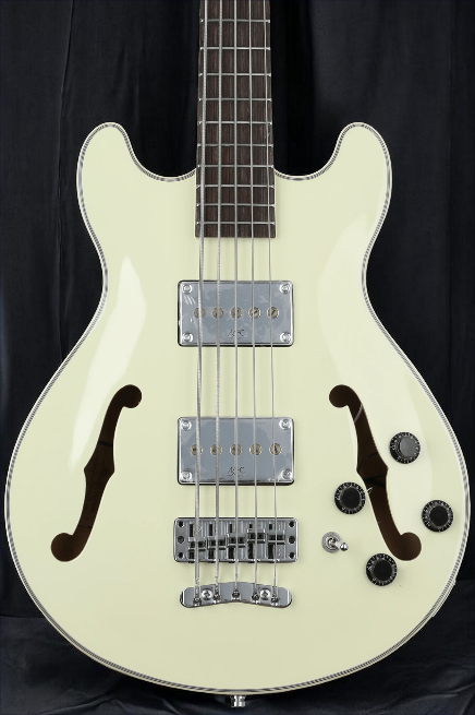Warwick RockBass Star Bass, 5-String - Solid Creme White High Polish