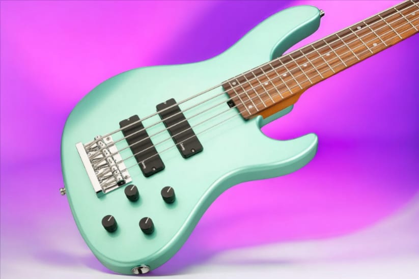 Sadowsky MetroExpress 24-Fret Modern Bass, Morado Fingerboard, 5-String - Solid Sage Green Metallic High Polish