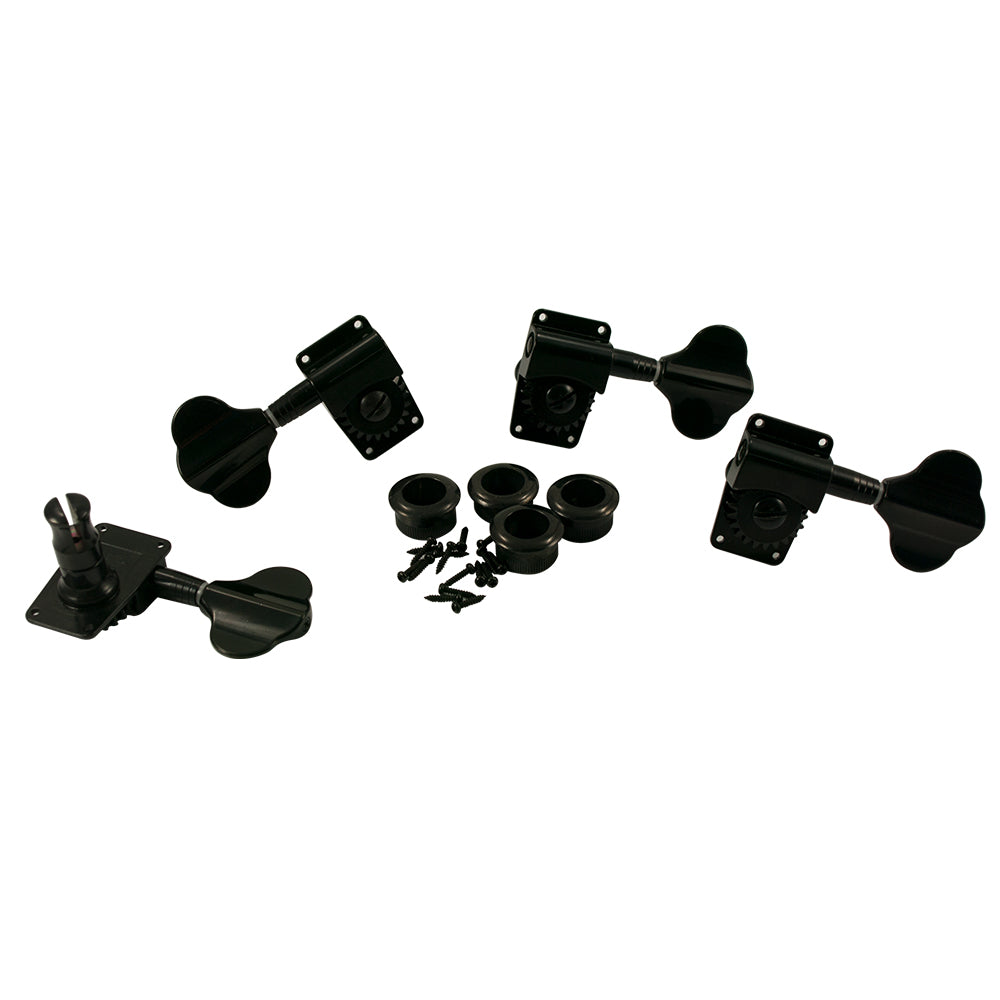 WD 2 Per Side Deluxe Bass Tuners Black