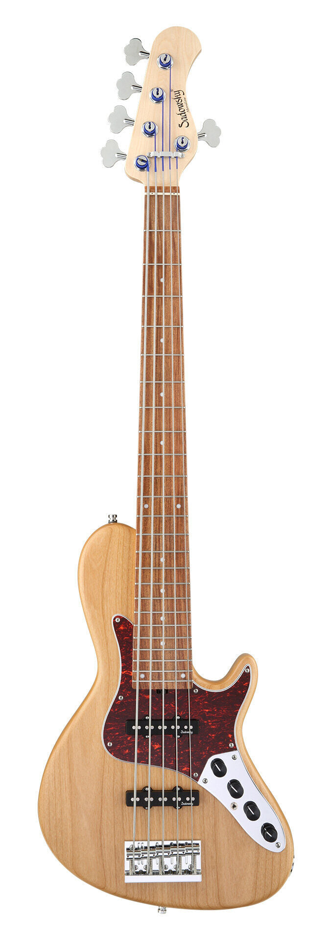 Sadowsky MetroLine 24-Fret Singlecut Vintage Bass 5 String, Red Alder Body, Natural Transparent Satin
