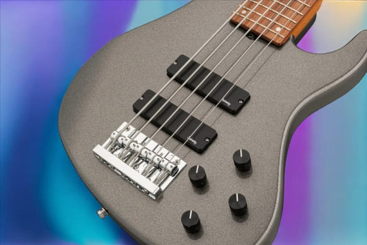 Sadowsky MetroExpress 24-Fret Modern Bass, Morado Fingerboard, 5-String - Solid Silver Metallic High Polish