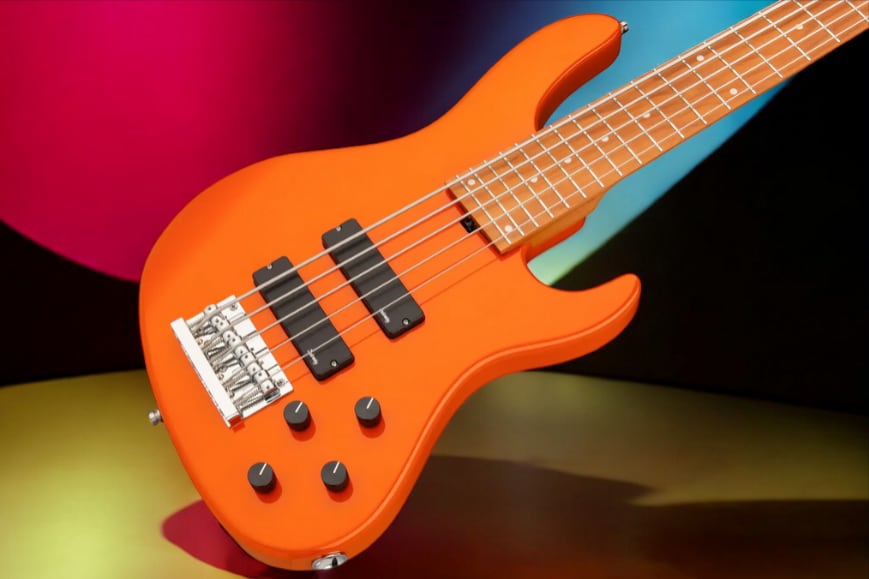 Sadowsky MetroExpress 5-String 24-Fret Modern Bass Roasted Maple Fingerboard 5-String Solid Candy Apple Orange Metallic High Polish