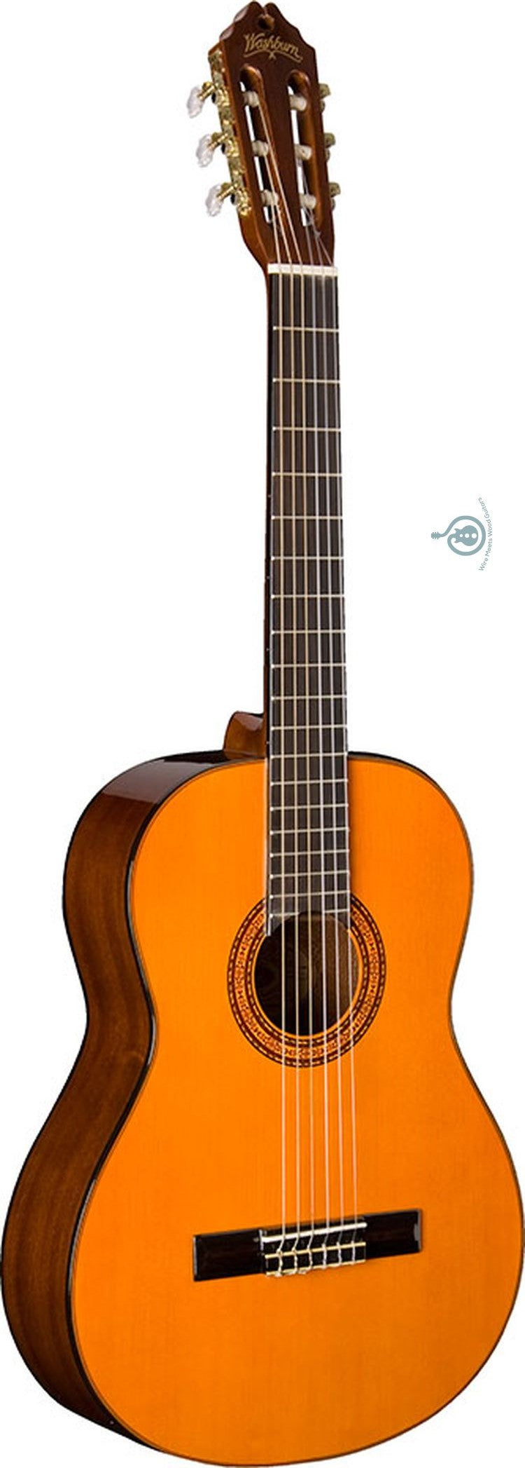 Washburn Classical Series C5 Classical Acoustic Guitar, Natural