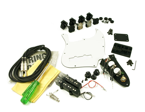 WD Parts Kit For Fender Jazz Bass Black