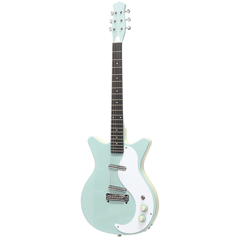 Danelectro 59M NOS Double Cutaway Seafoam Green Wire Meets Wood