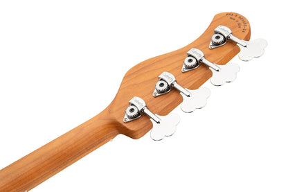 Sadowsky MetroExpress 21-Fret Vintage J/J Bass, Roasted Maple Fingerboard, 4-String - Solid Silver Metallic High Polish