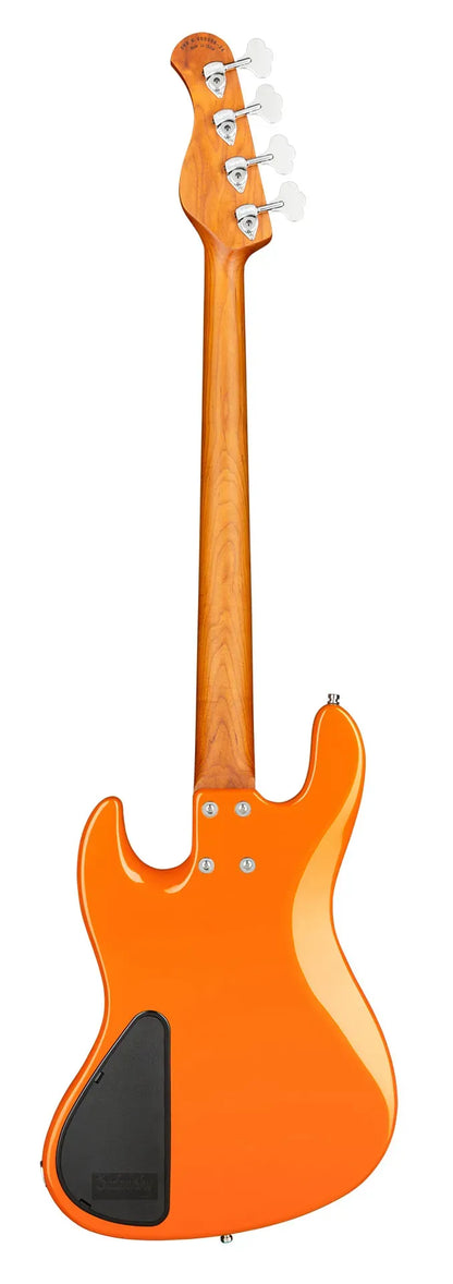 Sadowsky MetroExpress 21-Fret Vintage J/J Bass, Roasted Maple Fingerboard, 4-String - Solid Candy Apple Orange Metallic High Polish