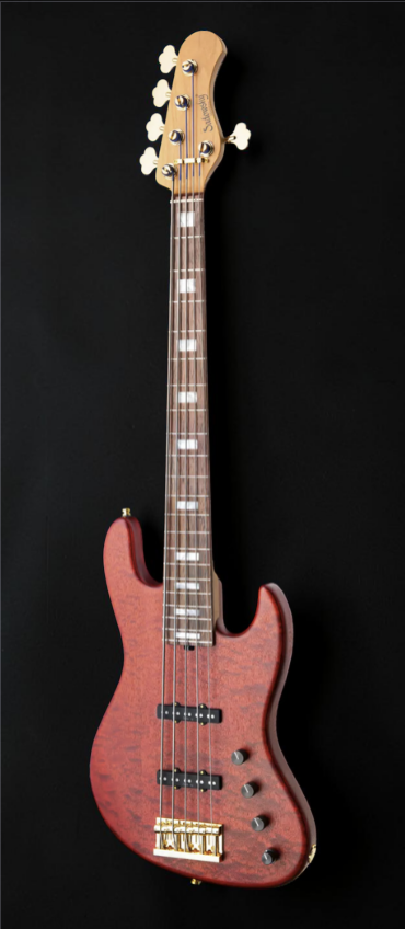 Sadowsky MetroLine 21-Fret Standard J/J Bass, Limited Edition 2023, 5-String, Majestic Red Transparent Satin