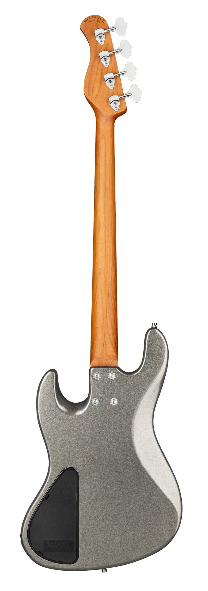 Sadowsky MetroExpress 21-Fret Vintage J/J Bass, Roasted Maple Fingerboard, 4-String - Solid Silver Metallic High Polish