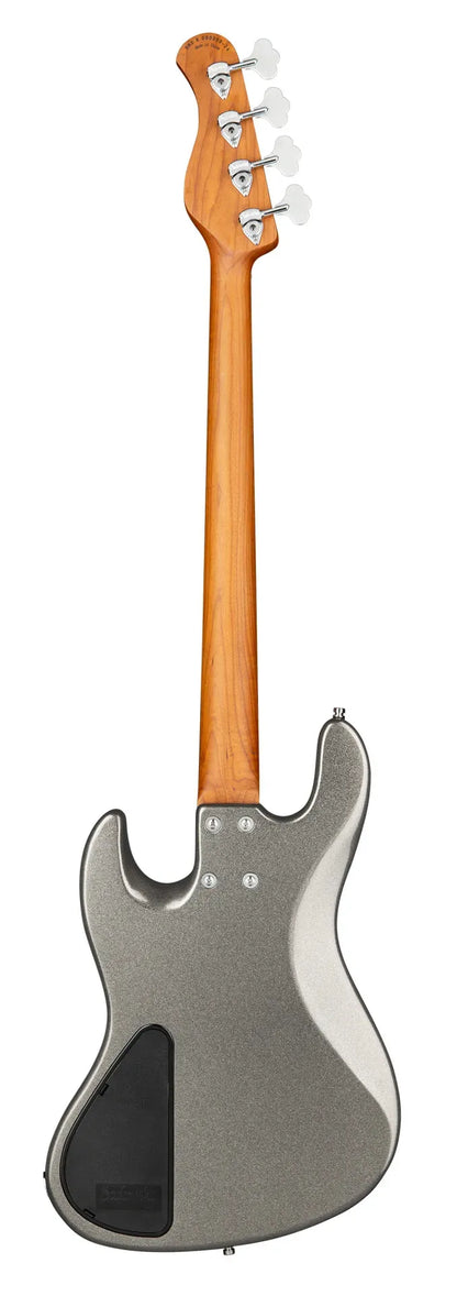 Sadowsky MetroExpress 21-Fret Vintage J/J Bass, Roasted Maple Fingerboard, 4-String - Solid Silver Metallic High Polish