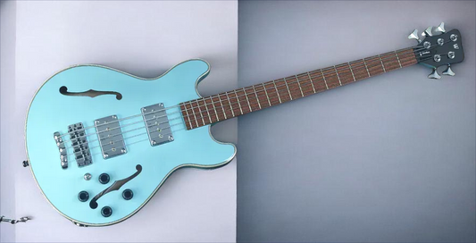 Warwick RockBass Star Bass, 5-String - Solid Daphne Blue High Polish