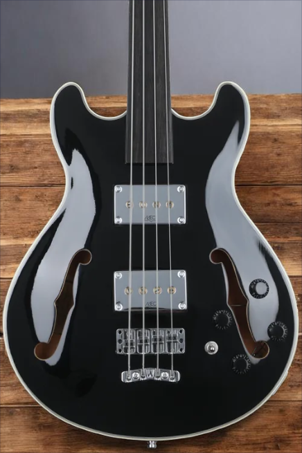 Warwick RockBass Star Bass, 4-String, Fretless - Solid Black High Polish