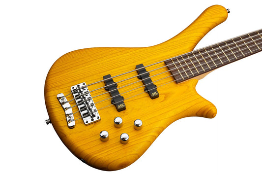 Warwick RockBass Fortress, 5-String - Honey Violin Transparent Satin
