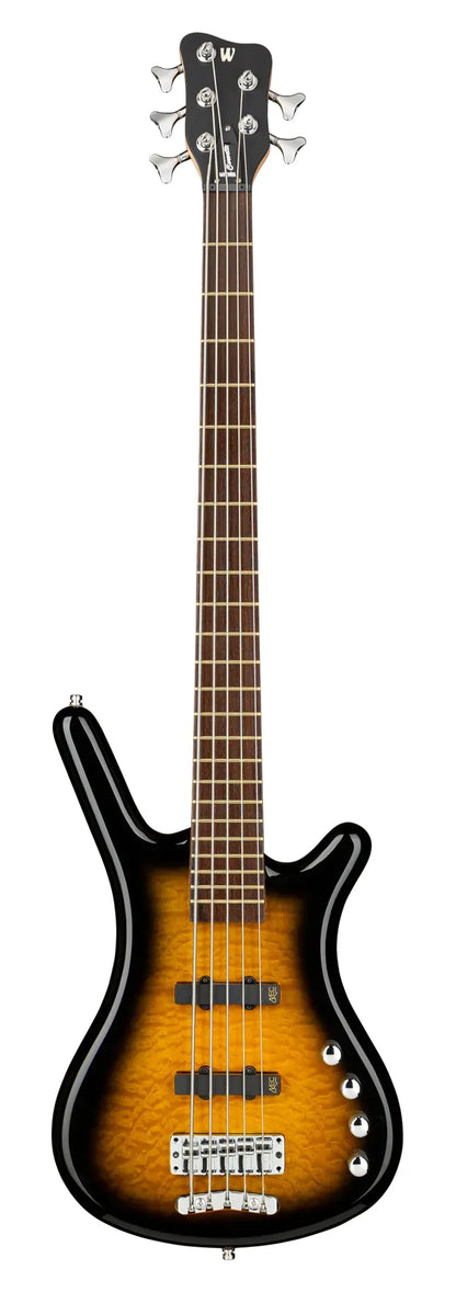 Warwick RockBass Corvette Classic, 5-String - Almond Sunburst Transparent High Polish