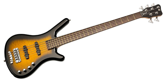 Warwick RockBass Corvette Classic, 5-String - Almond Sunburst Transparent High Polish