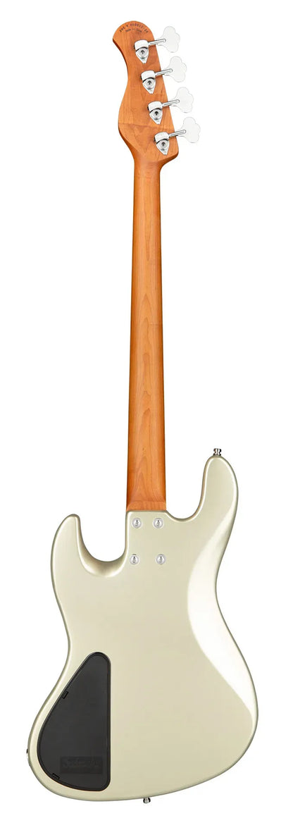 Sadowsky MetroExpress 21-Fret Hybrid P/J Bass, Roasted Maple Fingerboard, 4-String - Solid Champagne Metallic High Polish