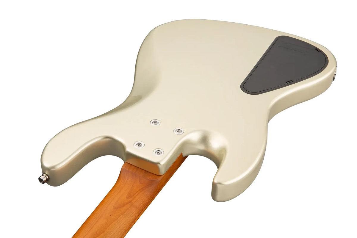 Sadowsky MetroExpress 21-Fret Hybrid P/J Bass, Roasted Maple Fingerboard, 4-String - Solid Champagne Metallic High Polish
