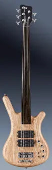 Warwick Pro Series Corvette $$ 5 String Natural Transparent Satin Fretless