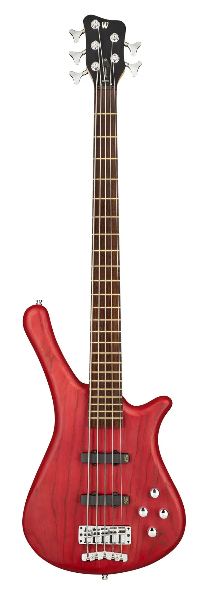 Warwick Rockbass Fortress, 5-String - Burgundy Red Transparent Satin