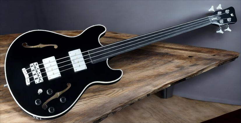 Warwick RockBass Star Bass, 4-String, Fretless - Solid Black High Polish