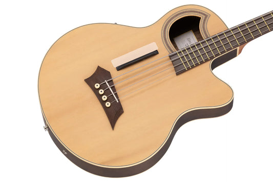 Warwick RockBass Alien Deluxe Hybrid Thinline, 4-String - Natural Transparent Satin
