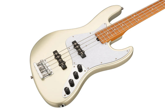 Sadowsky MetroExpress 21-Fret Vintage J/J Bass, Roasted Maple Fingerboard, 4-String - Solid Champagne Metallic High Polish