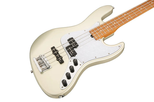 Sadowsky MetroExpress 21-Fret Hybrid P/J Bass, Roasted Maple Fingerboard, 4-String - Solid Champagne Metallic High Polish