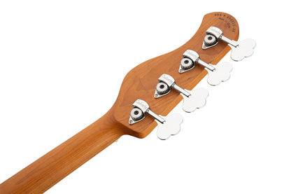 Sadowsky MetroExpress 21-Fret Hybrid P/J Bass, Roasted Maple Fingerboard, 4-String - Solid Champagne Metallic High Polish