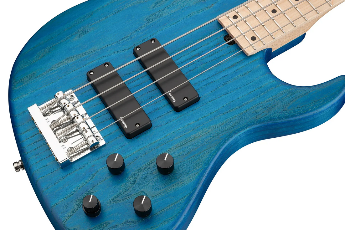 Sadowsky MetroLine 24-Fret Modern Bass-Swamp Ash Body-4 String-Ocean Blue Transparent Satin