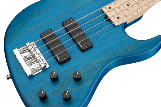 Sadowsky MetroLine 24-Fret Modern Bass-Swamp Ash Body-4 String-Ocean Blue Transparent Satin