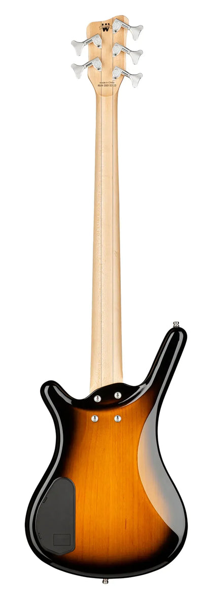 Warwick RockBass Corvette Classic, 5-String - Almond Sunburst Transparent High Polish