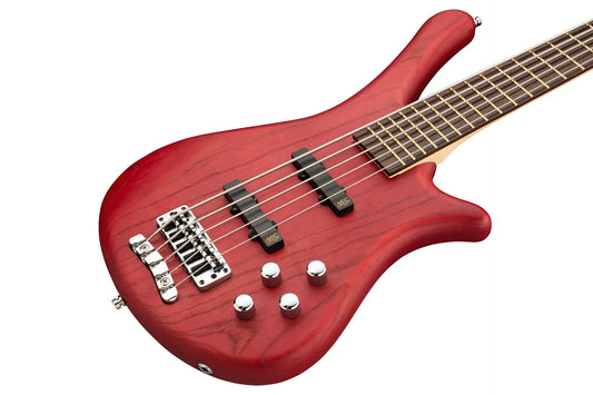 Warwick Rockbass Fortress, 5-String - Burgundy Red Transparent Satin