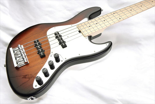 Sadowsky MetroLine 21-Fret Vintage J/J Bass, Swamp Ash Body, Maple Fingerboard, 5-String - Almond Sunburst Transparent Satin