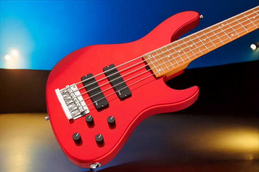 Sadowsky MetroExpress 5-String 24-Fret Modern Bass Roasted Maple Fingerboard 5-String Solid Candy Apple Red Metallic High Polish