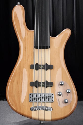 Warwick RockBass Streamer NT I, 5-String, Fretless - Natural Transparent High Polish