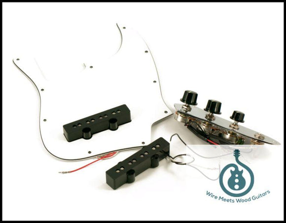 WD Custom Pickguard Prewired With Kent Armstrong Full Fusion Pickups For Fender Jazz Bass