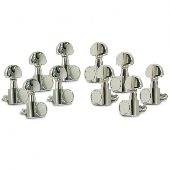 Grover 10 String 5 Per Side Pedal Steel Guitar Machines Chrome