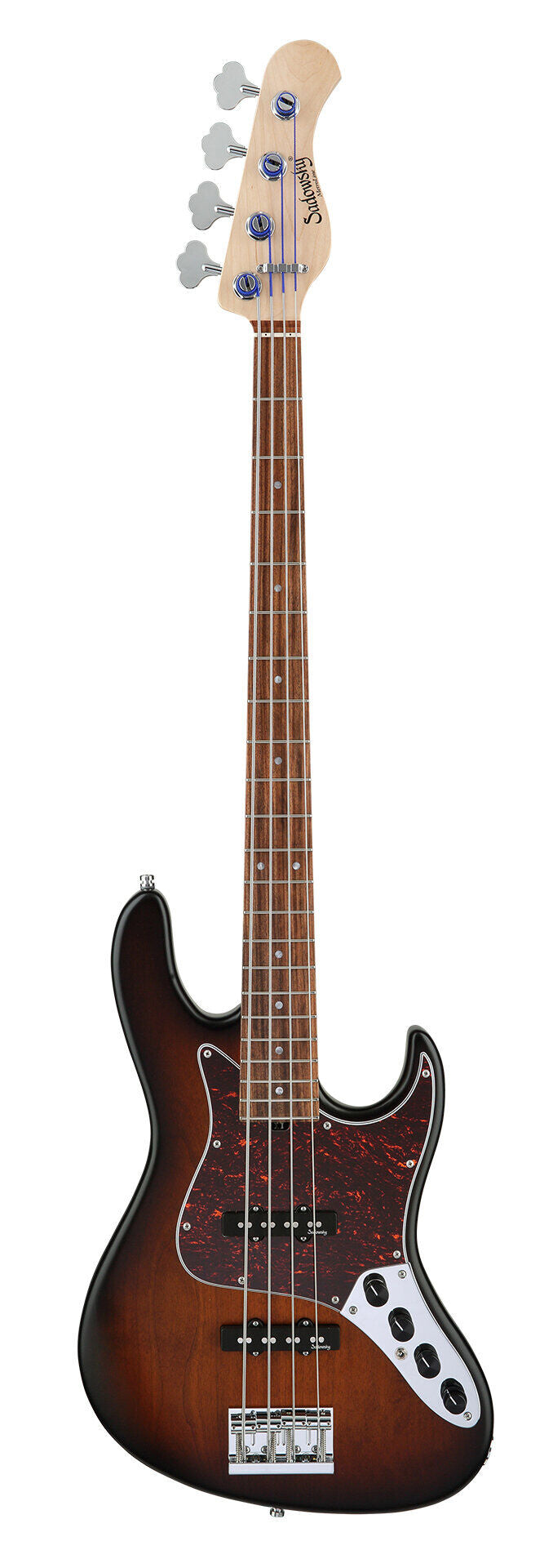 Sadowsky MetroLine 22-Fret Will Lee Bass, Red Alder Body, 4 String, Almond Sunburst Transparent Satin