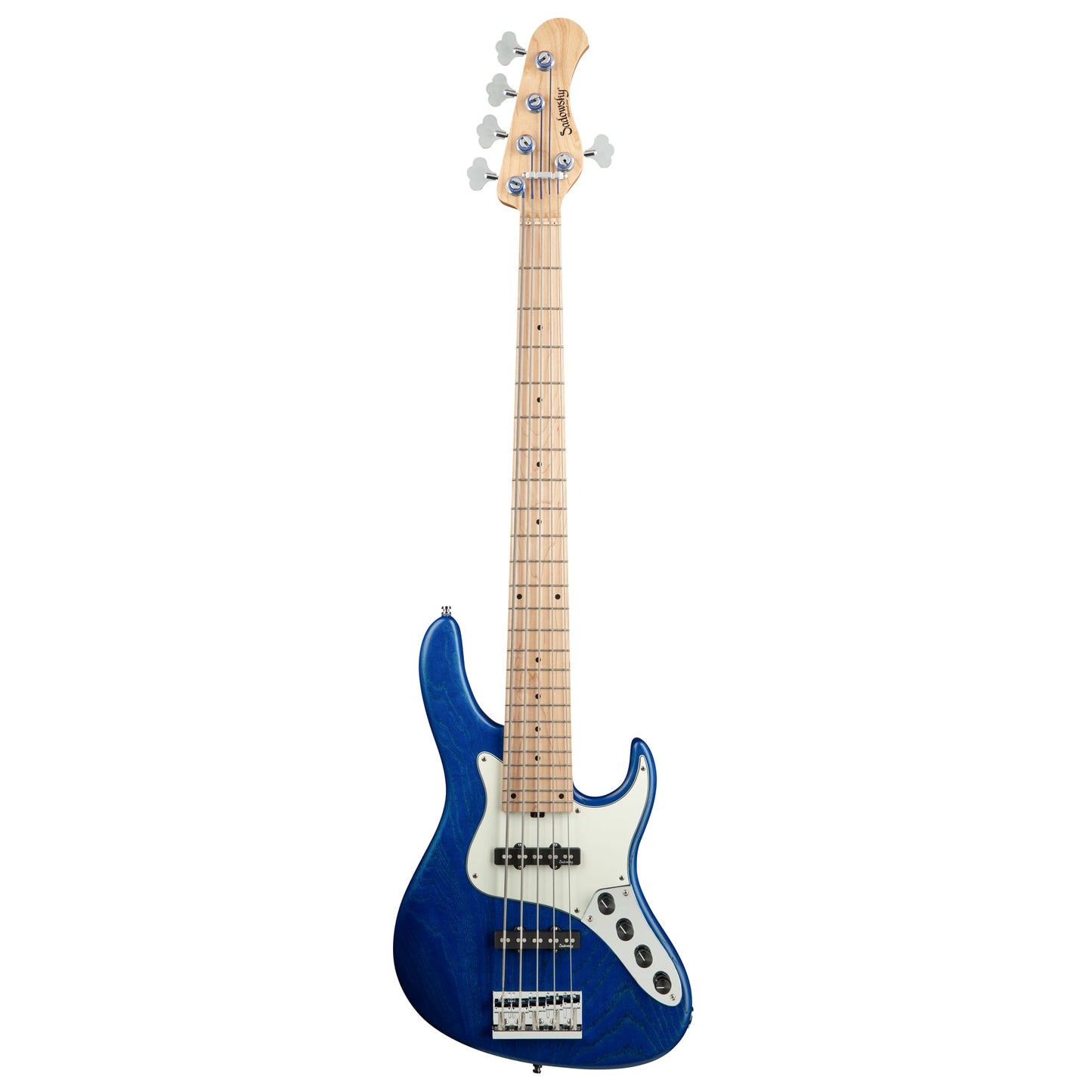 Sadowsky MetroLine 24-Fret Vintage JJ Bass 5 String, Swamp Ash Body, Ocean Blue Transparent Satin