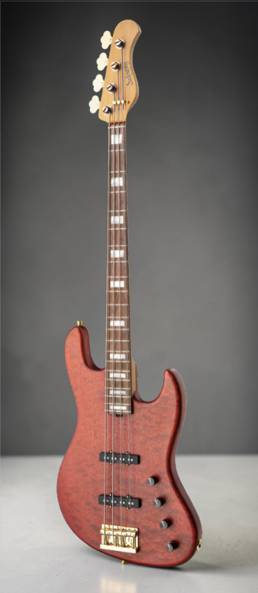 Sadowsky MetroLine 21-Fret Standard J/J Bass, Limited Edition 2023, 4-String, Majestic Red Transparent Satin
