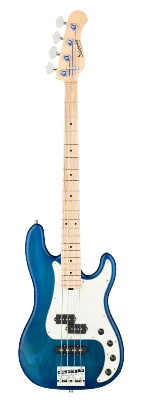 Sadowsky MetroLine 21-Fret Hybrid P/J Bass-Swamp Ash Body-4 String-Bora Blueburst Transparent Satin