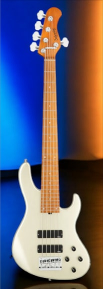 Sadowsky MetroExpress 5-String 24-Fret Modern Bass Roasted Maple Fingerboard 5-String High Polish, Solid Champagne Metallic High Polish