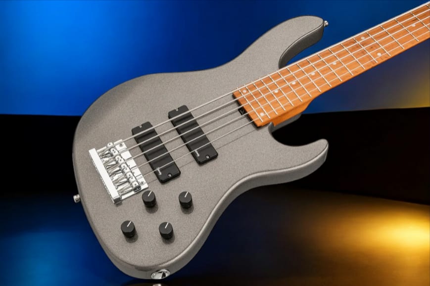 Sadowsky MetroExpress 5-String 24-Fret Modern Bass Roasted Maple Fingerboard 5-String Solid Silver Metallic High Polish