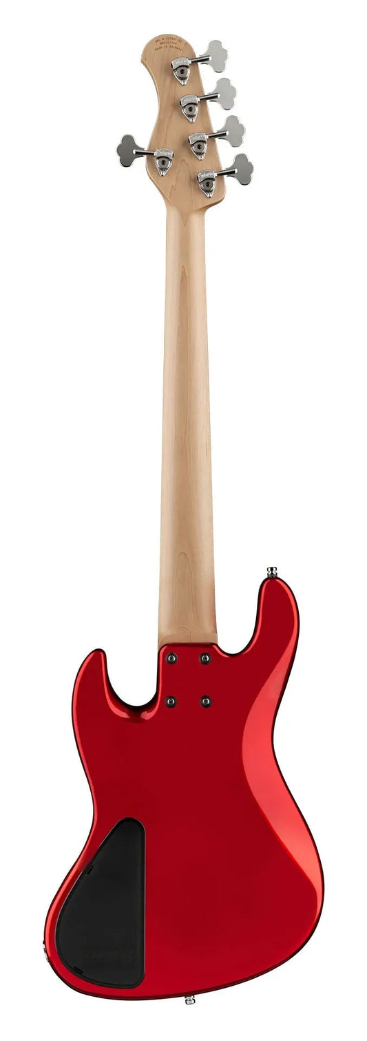Sadowsky MetroLine 21-Fret Vintage P/J Bass-Red Alder Body-5 String-Solid Candy Apple Red Metallic
