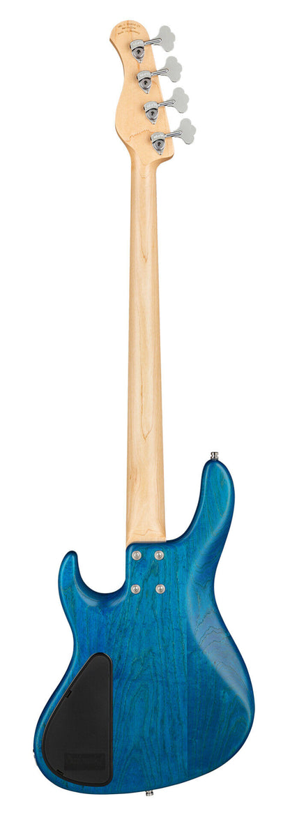 Sadowsky MetroLine 24-Fret Vintage JJ Bass 4 String, Swamp Ash Body, Ocean Blue Transparent Satin