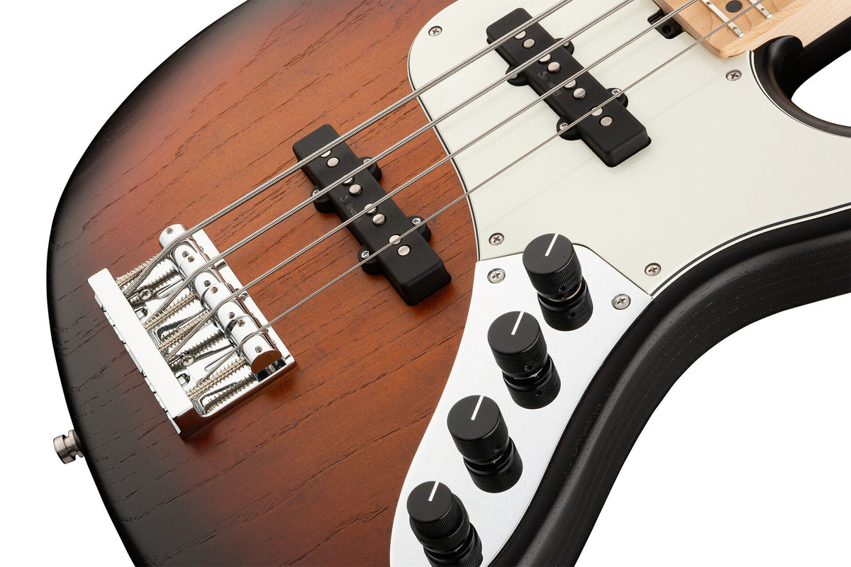 Sadowsky MetroLine 24-Fret Vintage JJ Bass 4 String, Swamp Ash Body, Almond Sunburst Transparent Satin