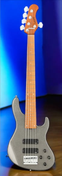 Sadowsky MetroExpress 5-String 24-Fret Modern Bass Roasted Maple Fingerboard 5-String Solid Silver Metallic High Polish